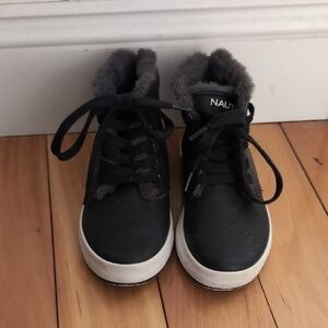 Nautica Kids Black and White Shoes